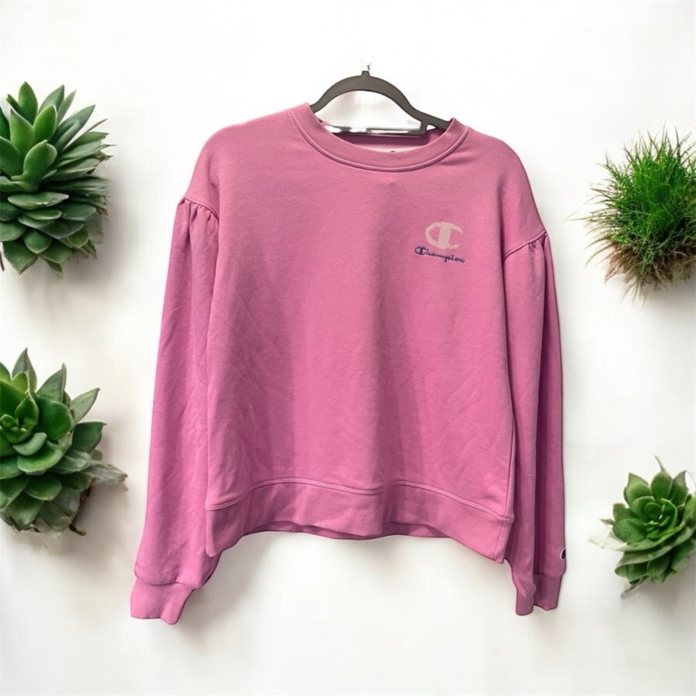 Champion Crew Neck With Puff Sleeves Small